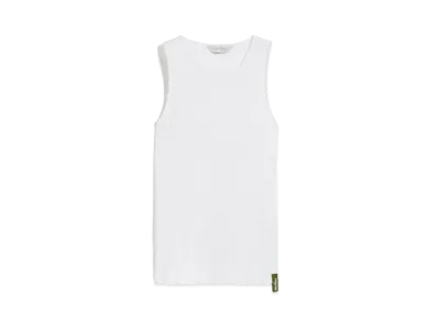 Max Mara Blouson Ribbed Knit Jersey Top "White"