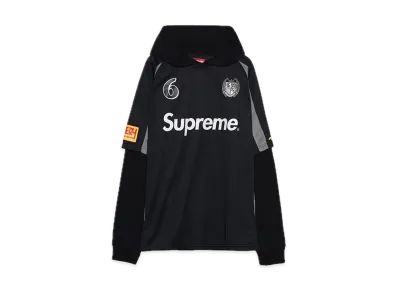 Supreme Hooded Soccer Jersey "Black"