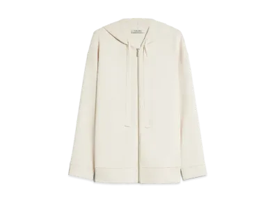 Max Mara Zueye Scuba Jersey Hoodie "Ivory"