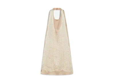Max Mara Melinda Viscose Satin Top "Ecru"