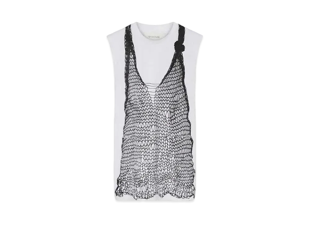 Max Mara Quenti Pure Cotton Print T-Shirt "Optical White"