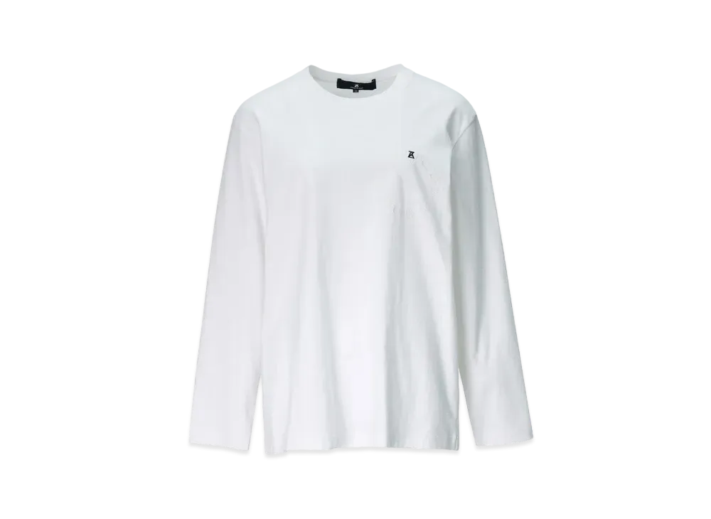 ANREALAGE AZ Circle Embroidery Tee "White"