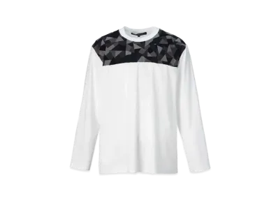 ANREALAGE Yoke Patchwork Long Sleeve Tee #1 "White"