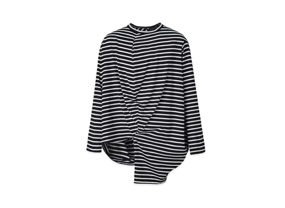 ANREALAGE Ball Border Jersey Top "Black/White"