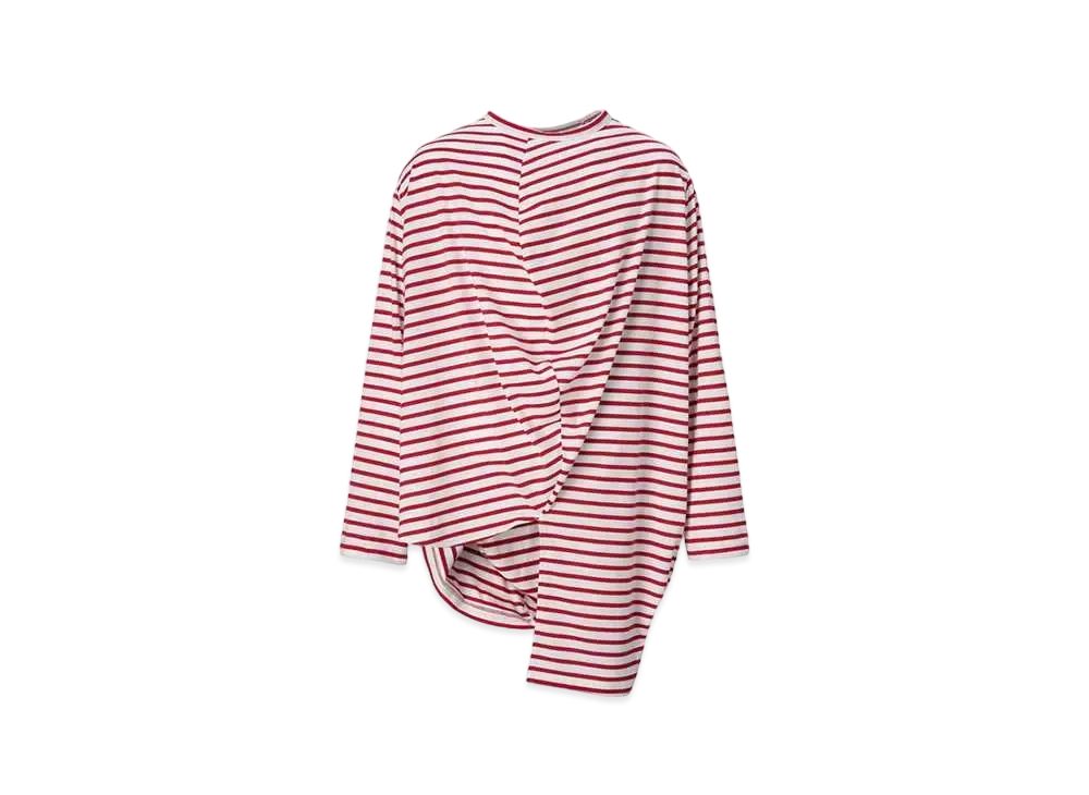 ANREALAGE Ball Border Jersey Top "White/Red"