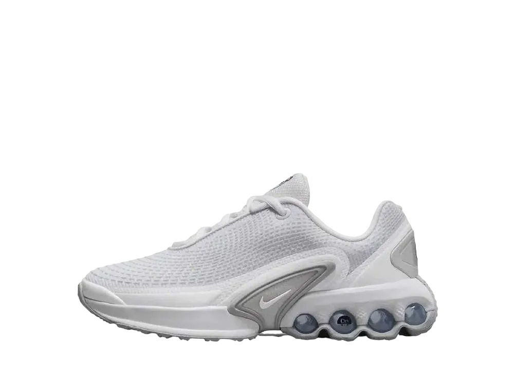 ナイキ GS エアマックスDN "ホワイト/メタリックシルバー"