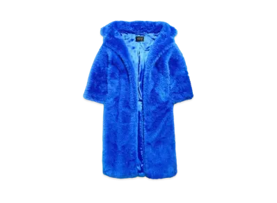 BALENCIAGA Women's Off Shoulder Coat "Royal Blue"