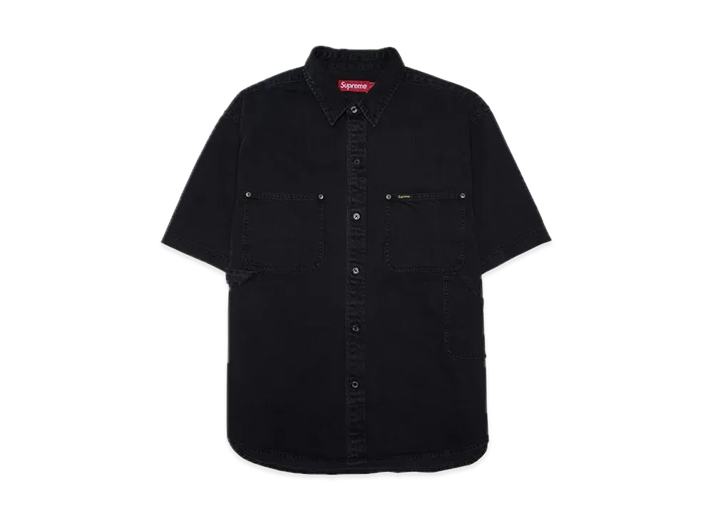 Supreme Loose Fit S/S Denim Painter Shirt "Black"