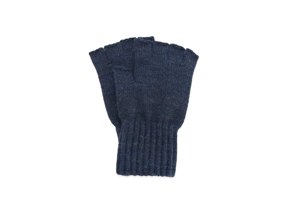 Barbour Lambswool Fingerless Gloves "Navy"