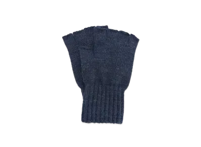 Barbour Lambswool Fingerless Gloves "Navy"