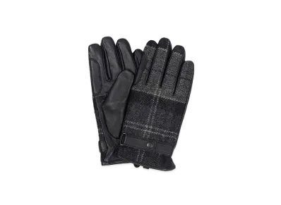 Barbour Newborough Tartan Check Gloves "Black"