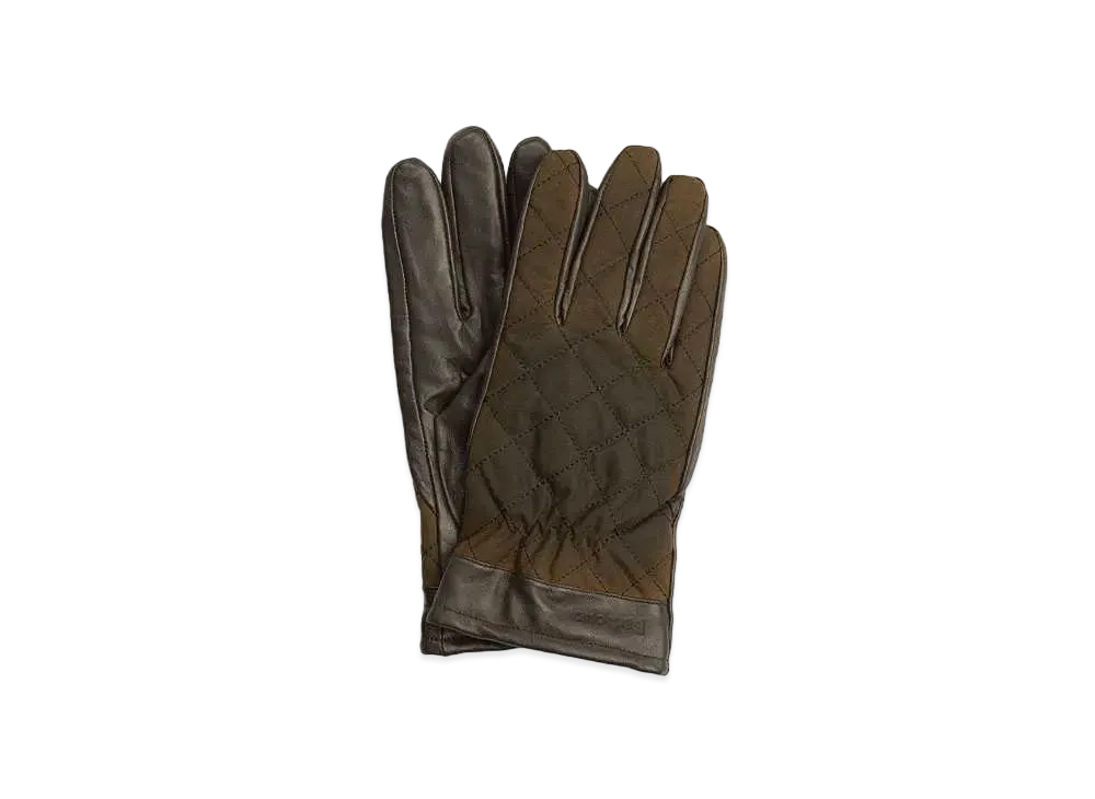 Barbour Dalegarth Quilted Gloves "Olive"