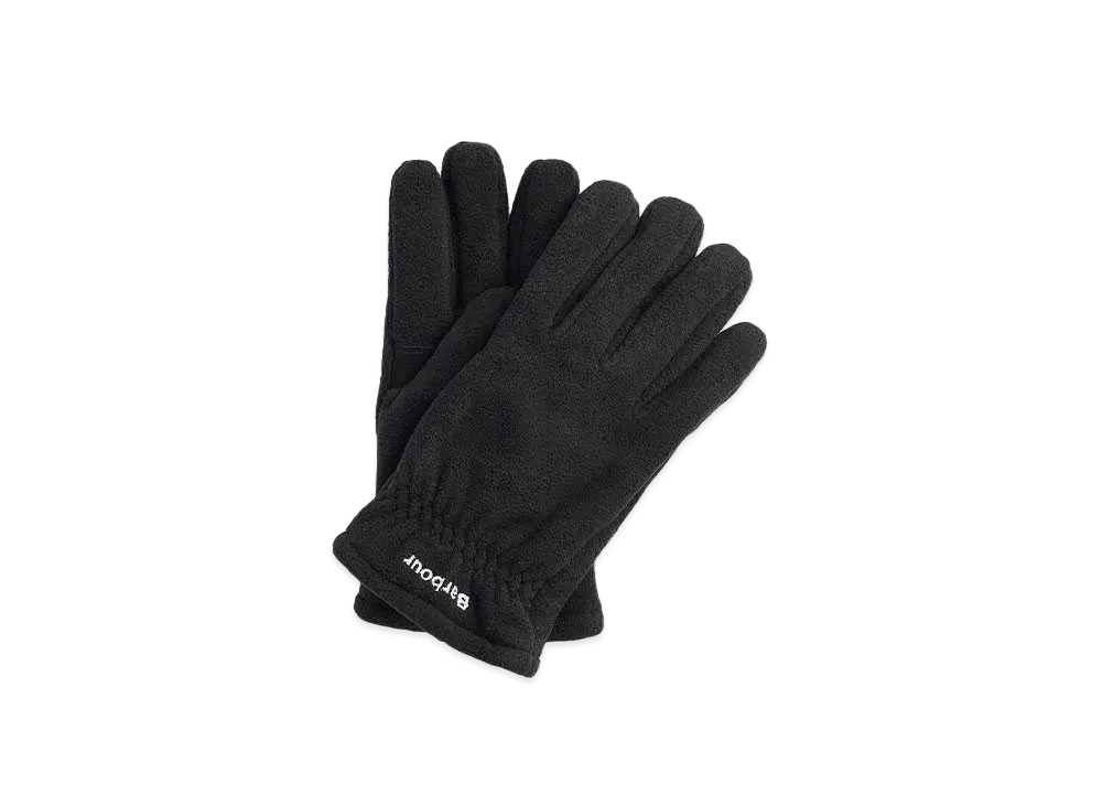 Barbour Coa Fleece Gloves "Black"