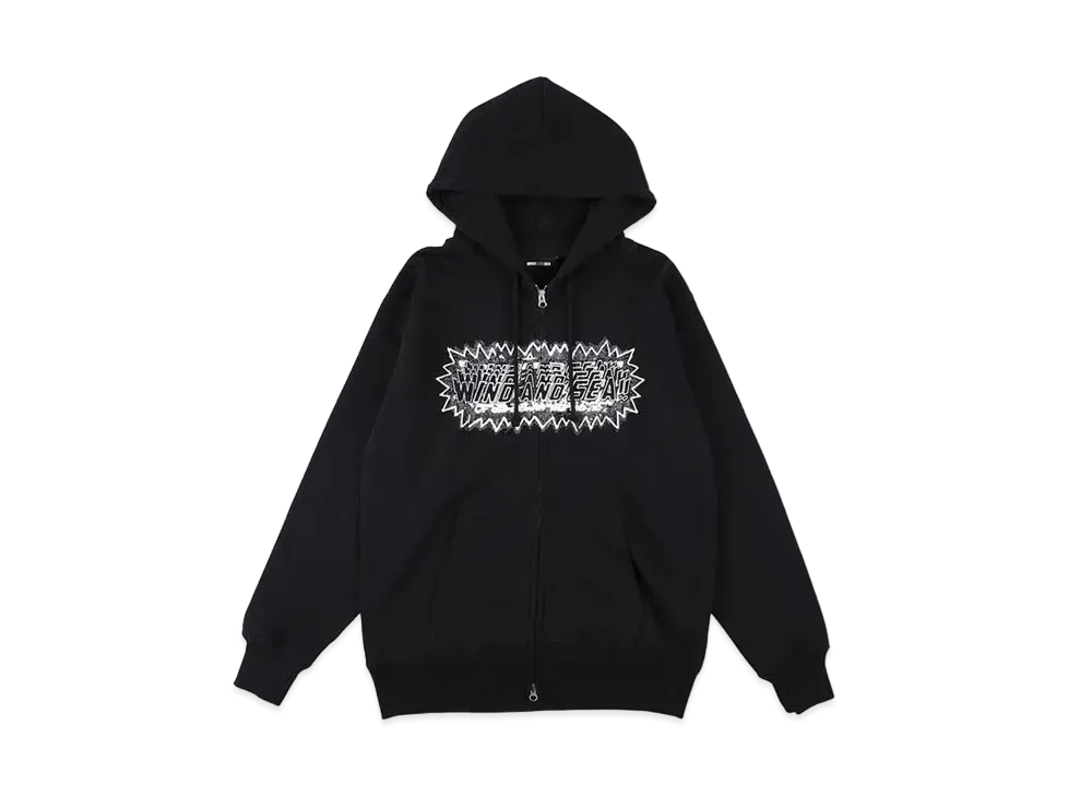 WIND AND SEA x Hiroki Niimi Zip Up Sweatshirt "Black"
