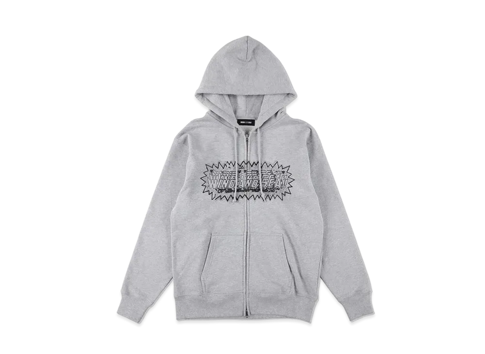 WIND AND SEA x Hiroki Niimi Zip Up Sweatshirt "Ash"