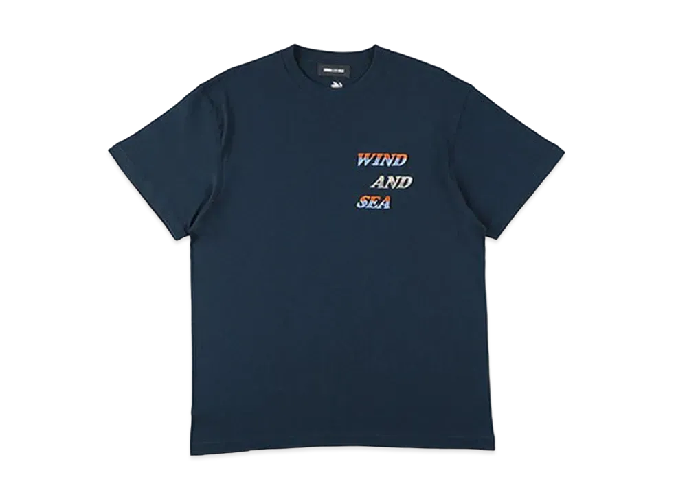 WIND AND SEA Gradation Logo S/S Tee "Navy"