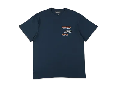 WIND AND SEA Gradation Logo S/S Tee "Navy"