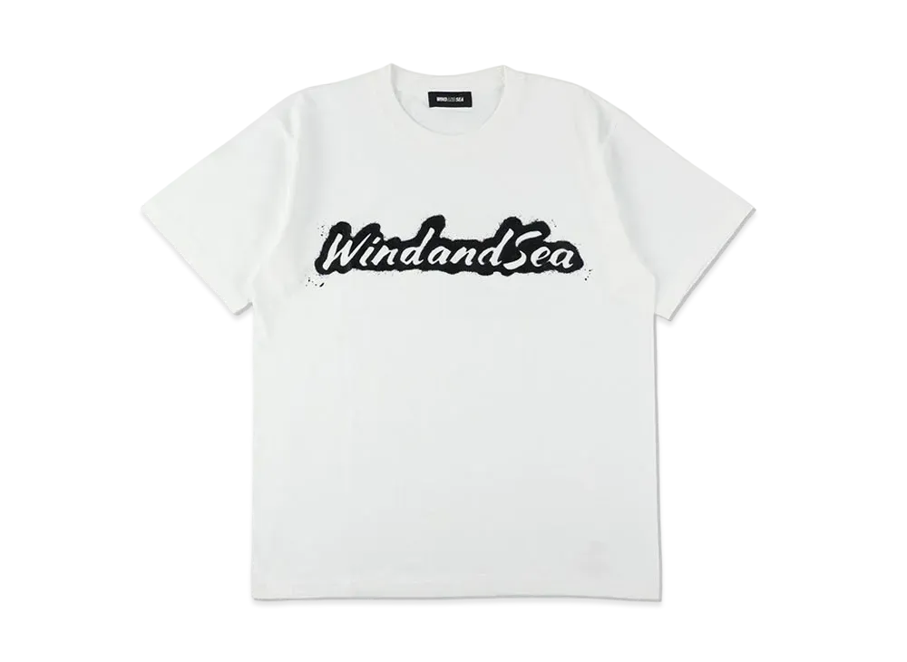 WIND AND SEA Spray Logo S/S Tee "White"