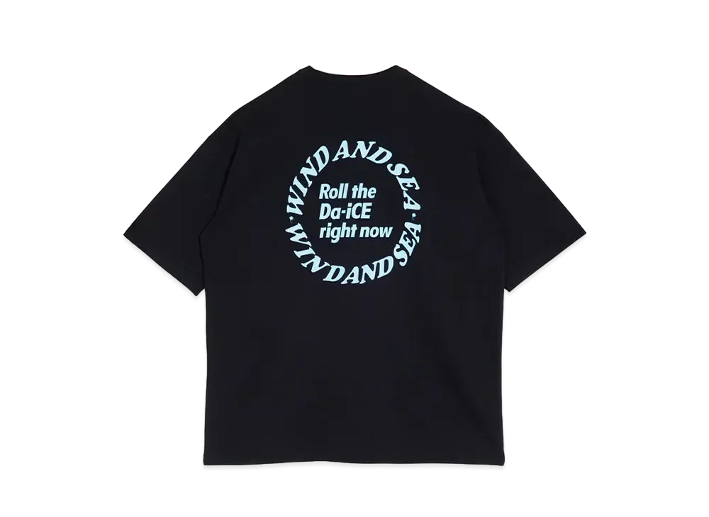 Da-iCE x WIND AND SEA Wide Tee "Black"
