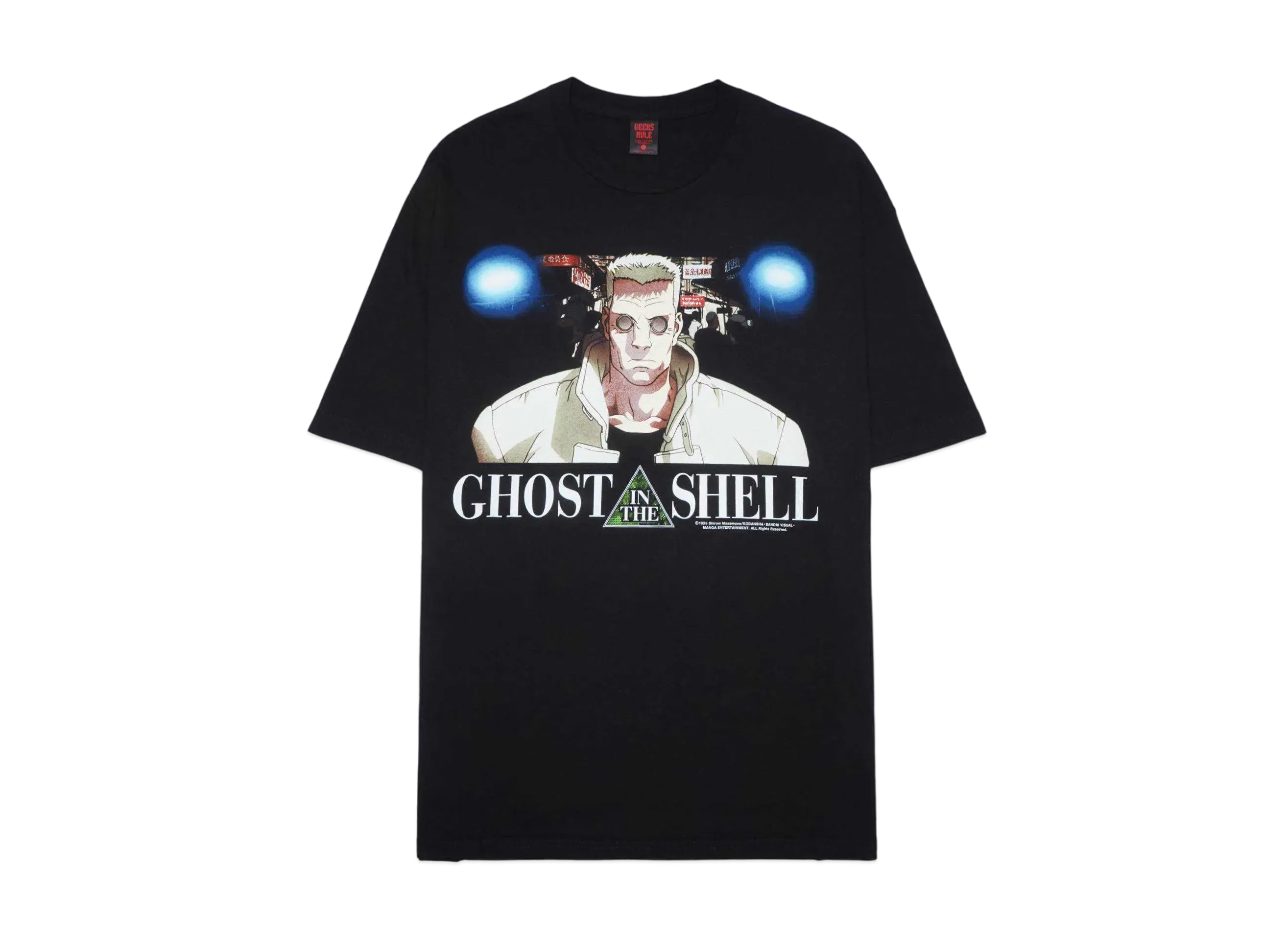 Geeks Rule x GHOST IN THE SHELL 15 Silkscreen Printing T Shirt Vol.02 "Batou" "Black"