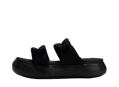 Puma Women's Mayu Puffy Slide Sandal "Puma Black/Puma Aged Silver"