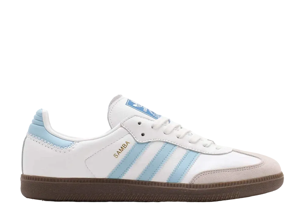 adidas Samba OG "Footwear White/Clear Sky/Blue"