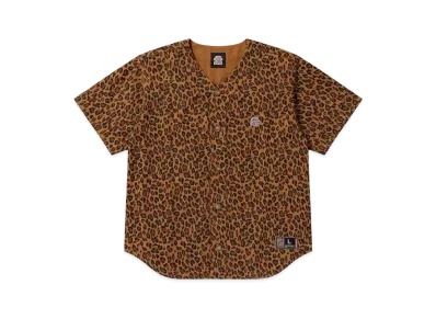 BlackEyePatch OG Label Leopard Patterned Baseball Shirt "Leopard"