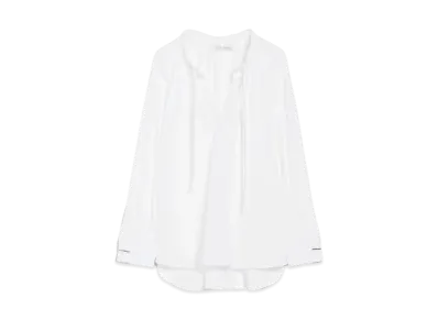 Max Mara Ario Pure Cotton Poplin Oversized Shirt "Optical White"