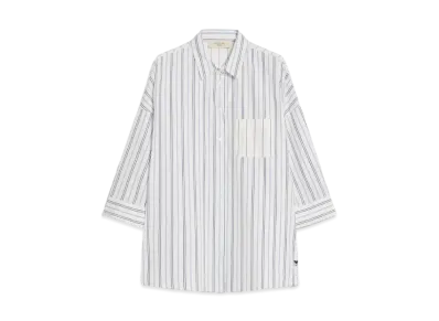Max Mara Venus Pure Cotton Poplin Shirt "Navy"