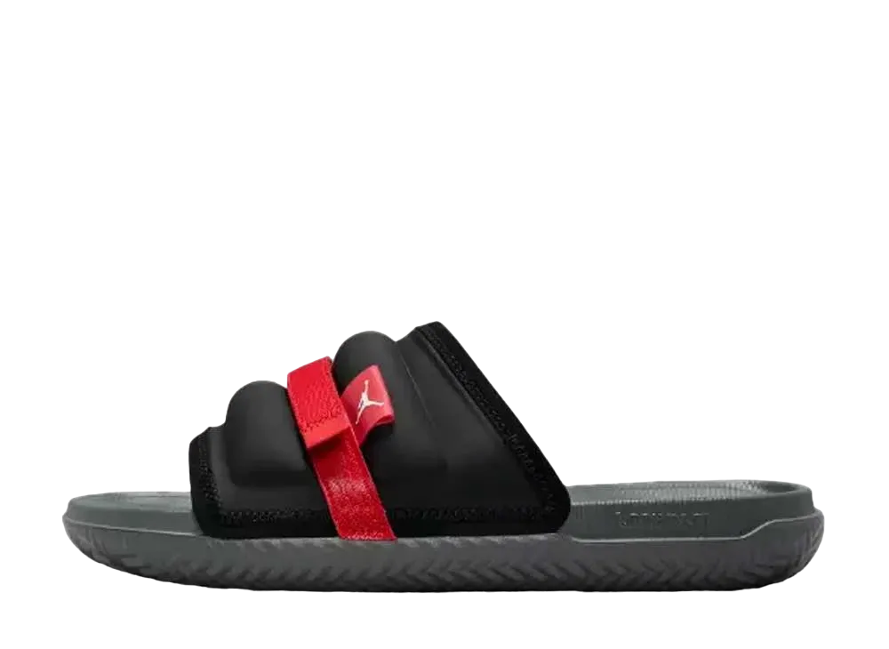 ナイキ ジョーダン スーパープレー スライド "ブラック/ファイヤーレッド"