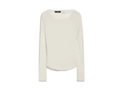 Max Mara Fabia Pure Cotton Jersey T-Shirt "Ivory"