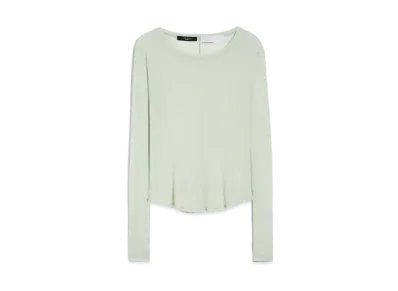 Max Mara Fabia Pure Cotton Jersey T-Shirt "Pastel Green"