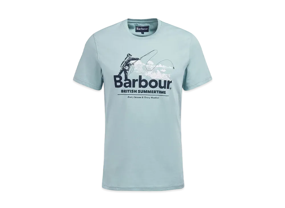 Barbour Cast Historical Print T-shirt "Blue"