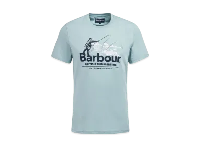 Barbour Cast Historical Print T-shirt "Blue"