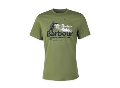 Barbour Cast Historical Print T-shirt "Olive"
