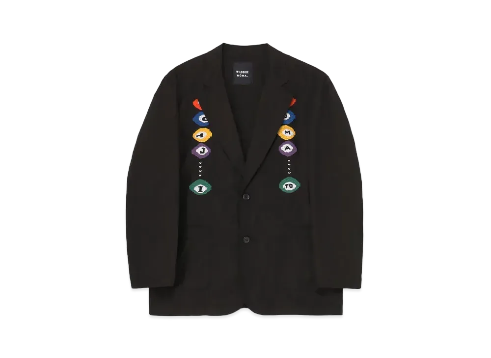 WILDSIDE Yohji Yamamoto x NOMA t.d. Billiards Hand Embroidery Jacket "Black"
