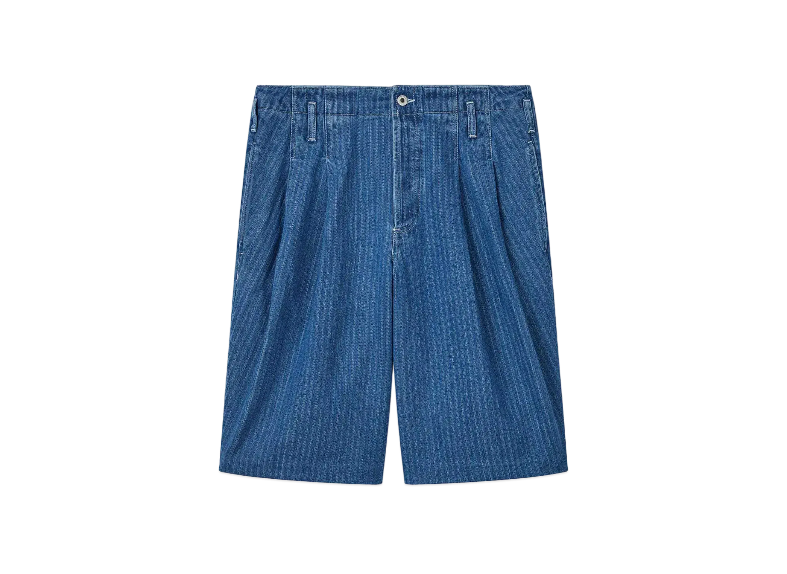 KENZO 'SCHOOL BOY' Denim Short Pants "Stone Bleached White Denim"