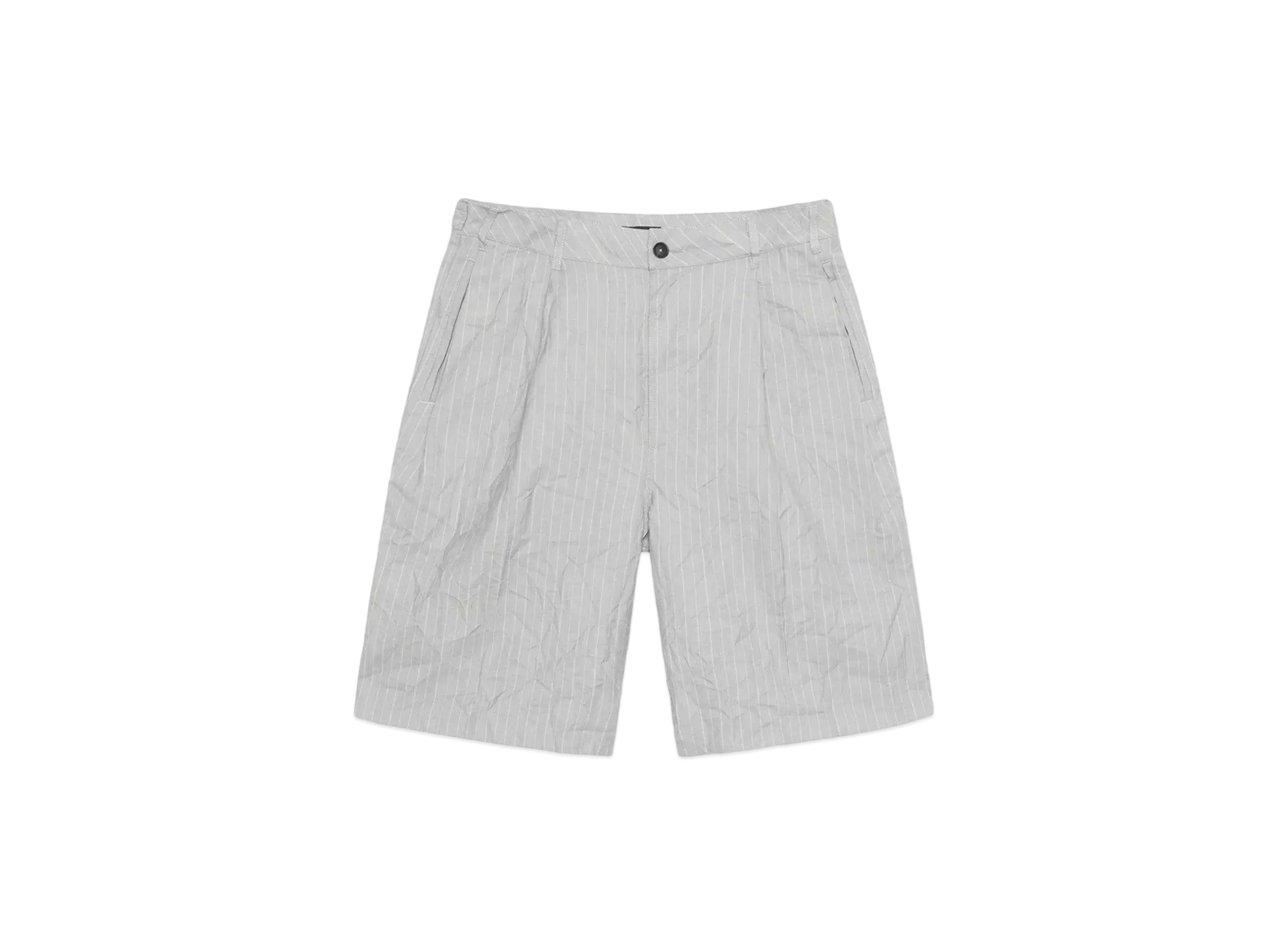 Stussy Volume Pleated Short Wrinkled Stripe "Grey"