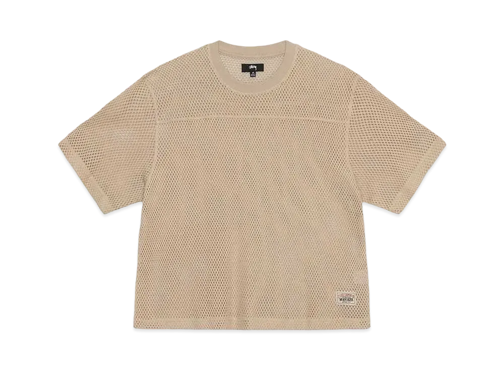 Stussy Mesh Jersey Crew "Natural"