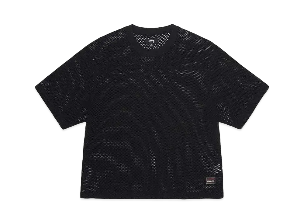 Stussy Mesh Jersey Crew "Black"