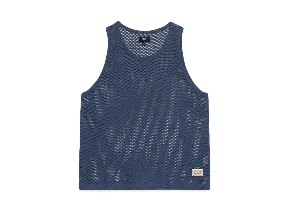Stussy Big Mesh Tank "Navy"