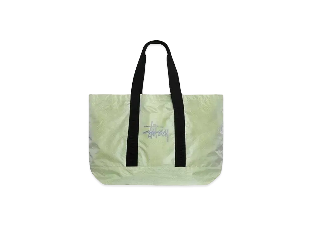 Stussy Ripstop Overlay Extra Large Tote Bag "Lime"