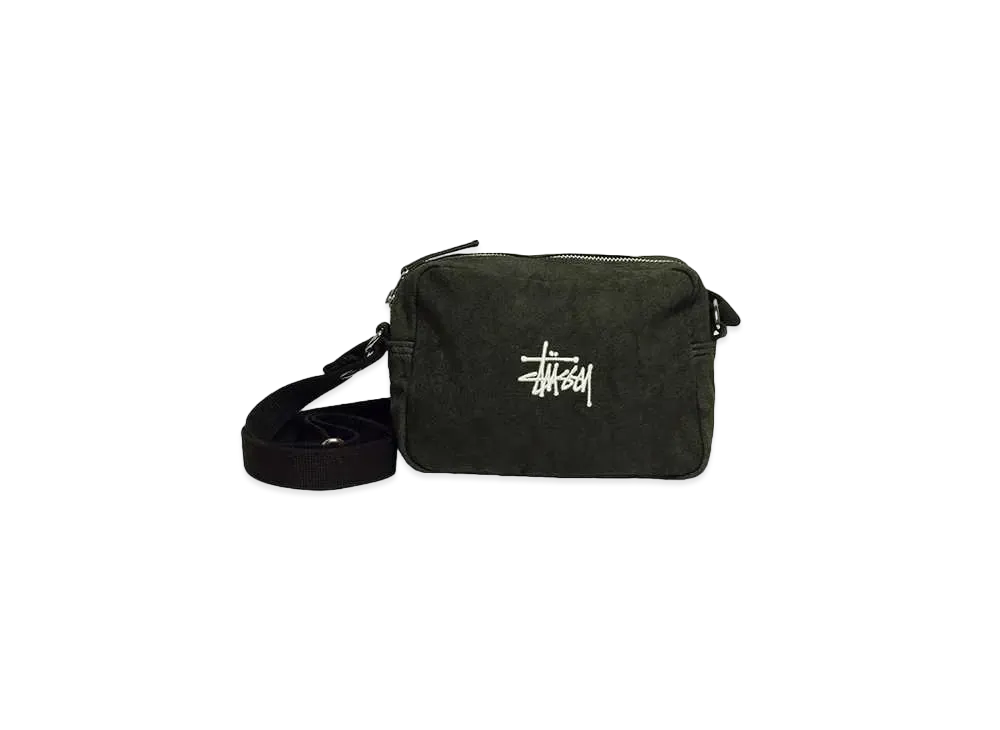 Stussy Ripstop Overlay Side Pouch "Washed Black"
