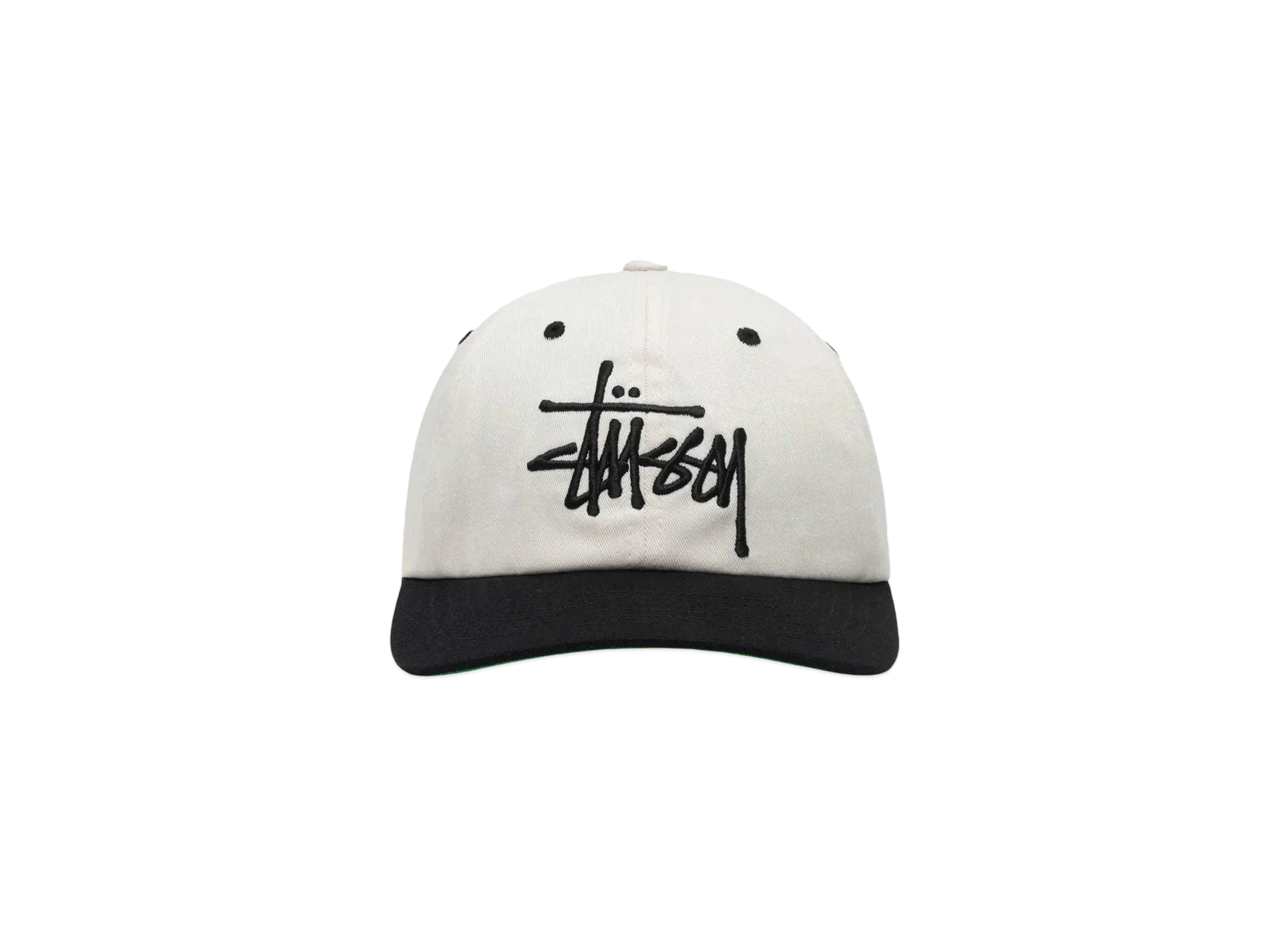 Stussy Low Profile Big Basic Snapback "Bone"