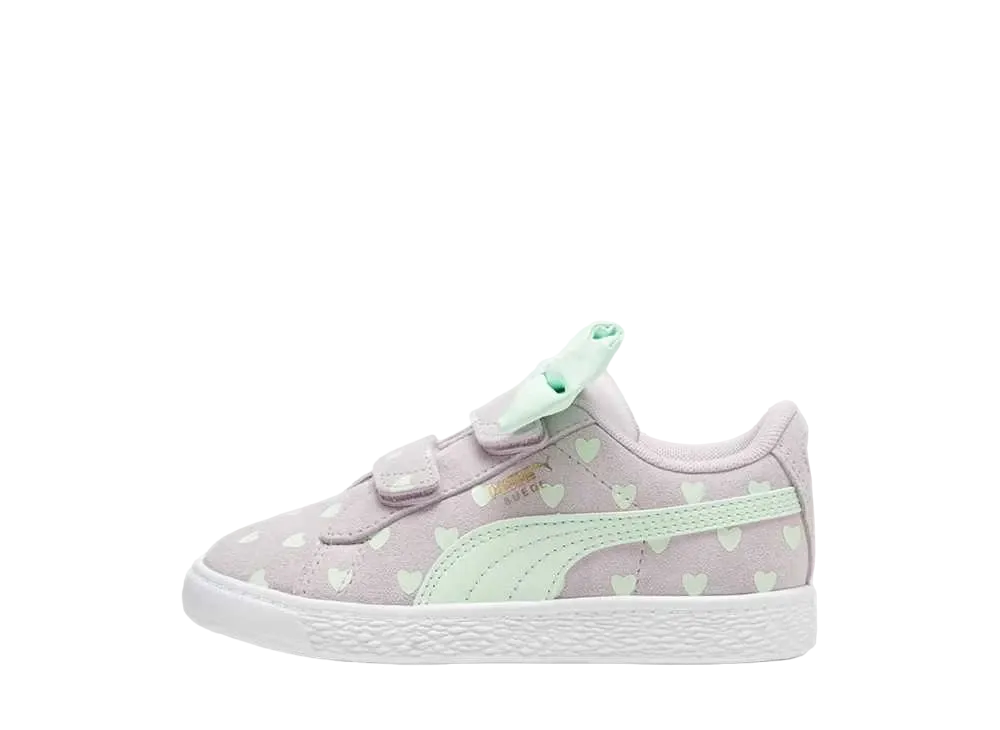 プーマ PS スウェード クラシック LF RE-BOW "グレープミスト/フレッシュミント" (キッズ)
