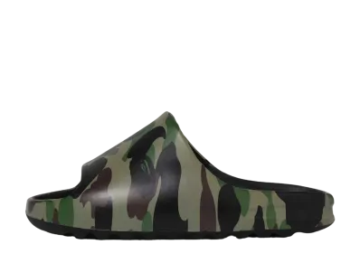 A BATHING APE®︎ 1ST CAMO SLIDE SANDALS "Green"