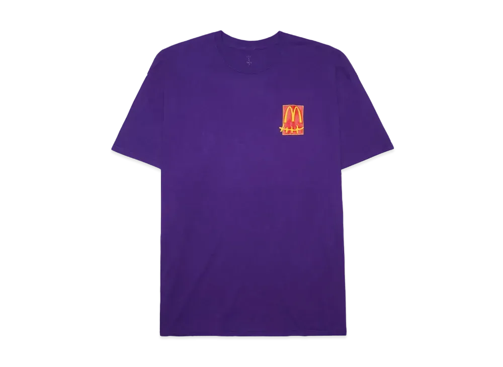 トラヴィススコット カクタスジャック x マクドナルド アクション フィギュア シリーズ 2 Tシャツ "パープル"