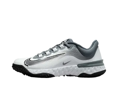 Nike Women's Alpha Huarache Elite 4 Turf "Light Smoke Grey/Photon Dust/Black"