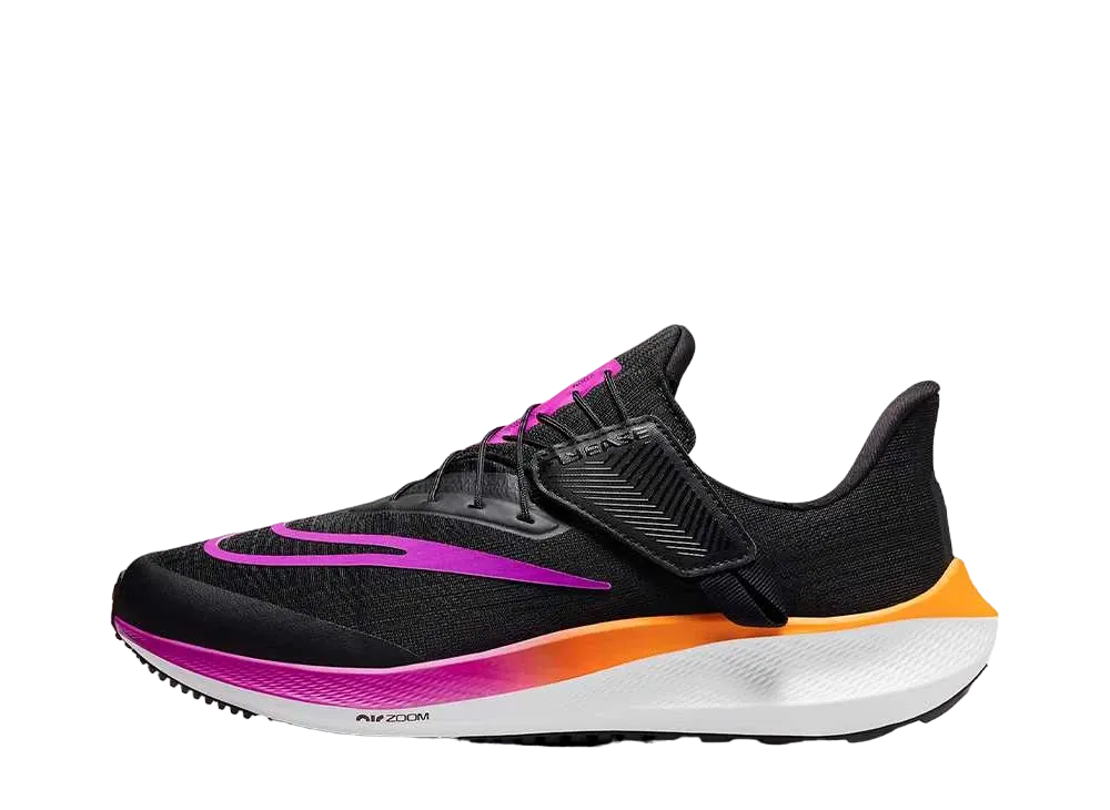 Nike Women's Air Zoom Pegasus FlyEase "Black/Laser Orange/White/Hyper Violet"