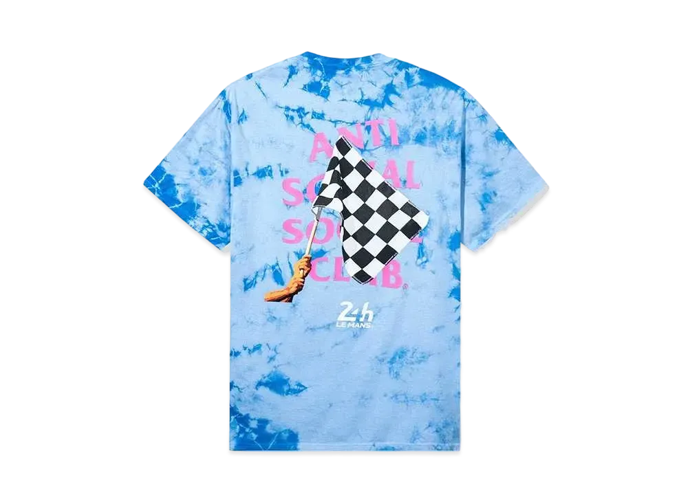 ANTI SOCIAL SOCIAL CLUB x LE MANS Chequered Flag Tee "Sky Blue"